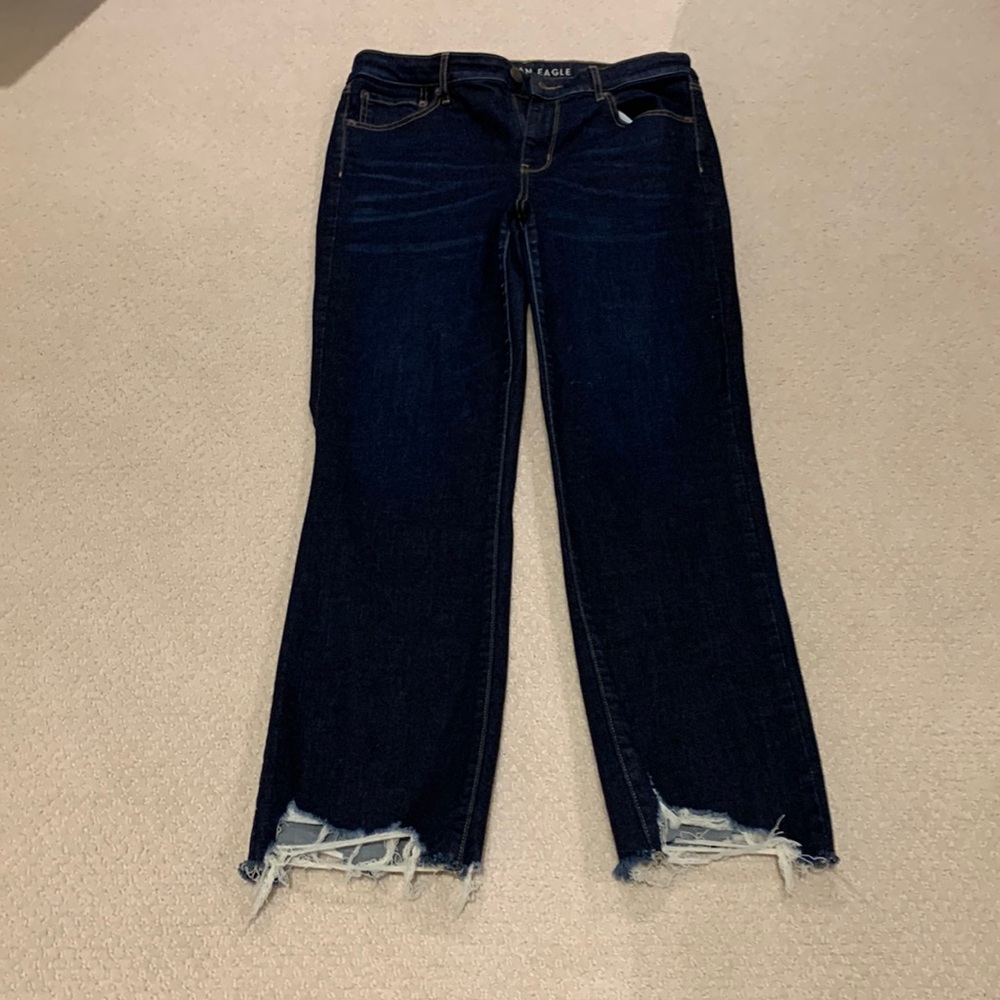 American Eagle Hi-Rise Crop Flare Jeans